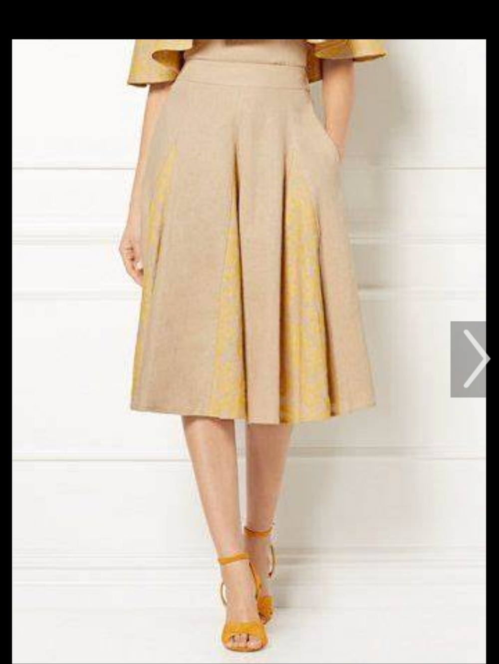 Eva Mendes Linen Skirt